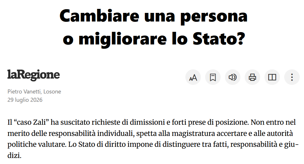 Cam­biare una per­sona o miglio­rare lo Stato?